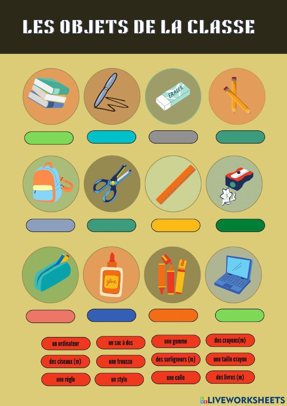 Things in the classroom