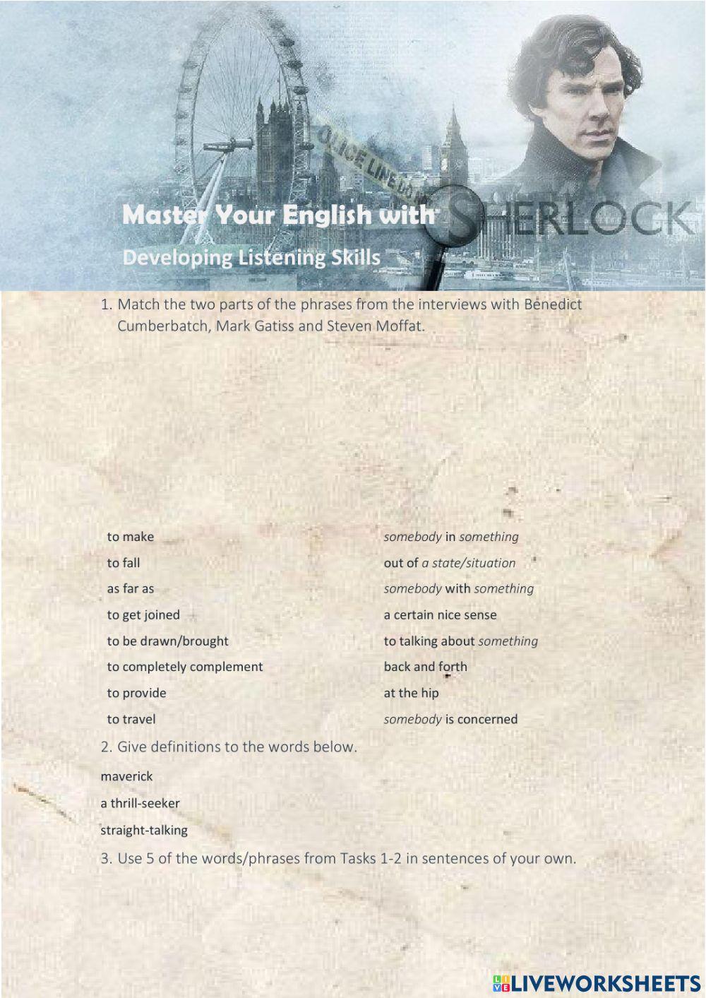 Master your Enlish with Sherlock
