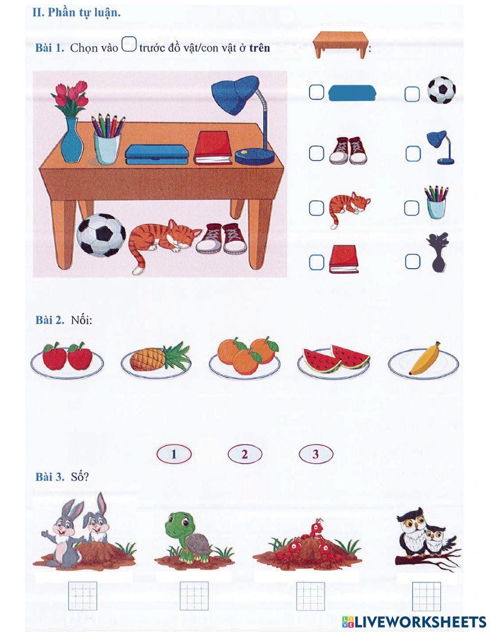 Môn Toán 1 - Tuần 1