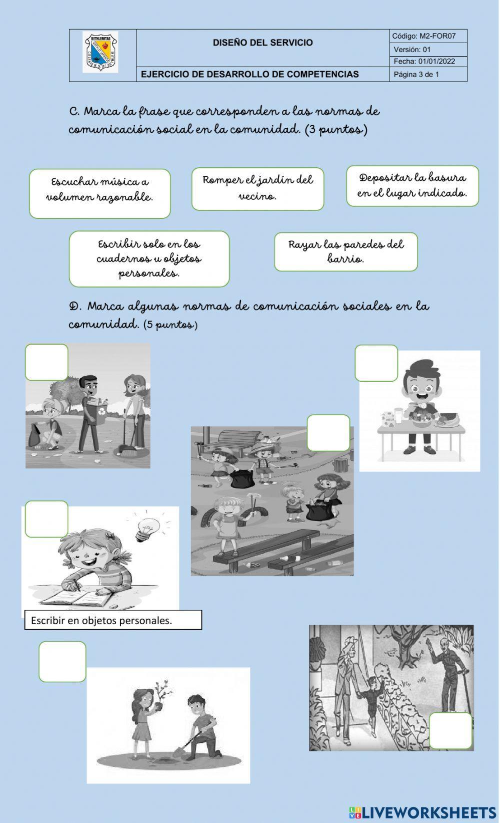 Normas de convivencia