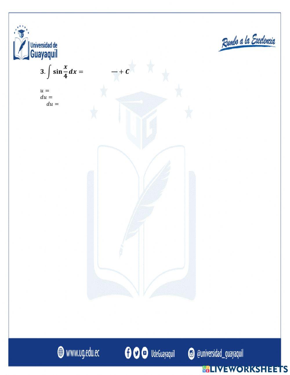 Integrales Inmediatas Trigonométricas