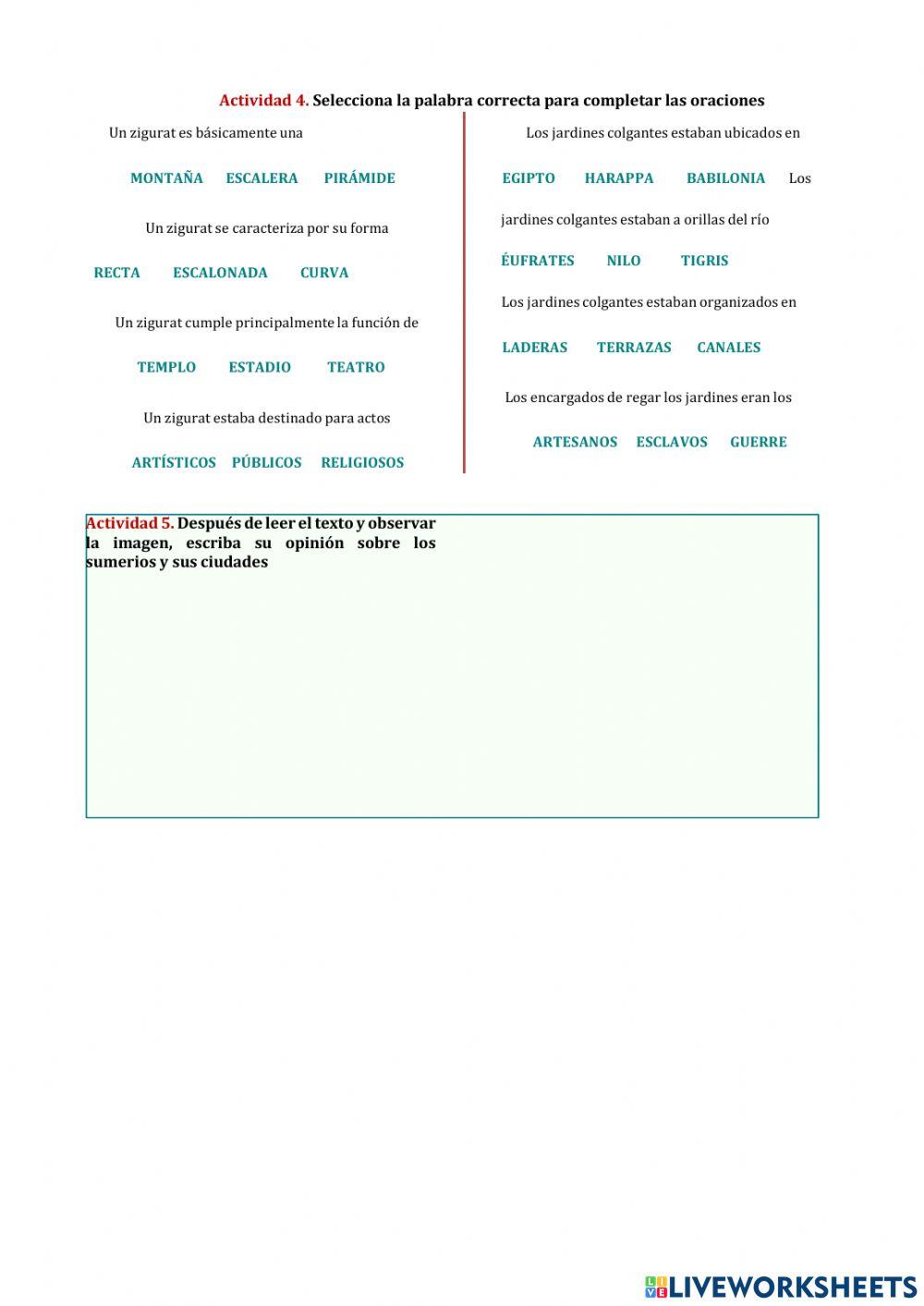 Las civilizaciones antiguas