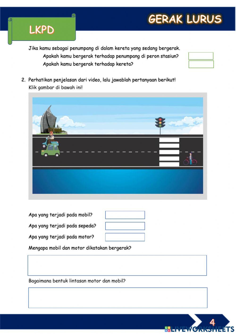 Besaran Fisis Gerak Lurus