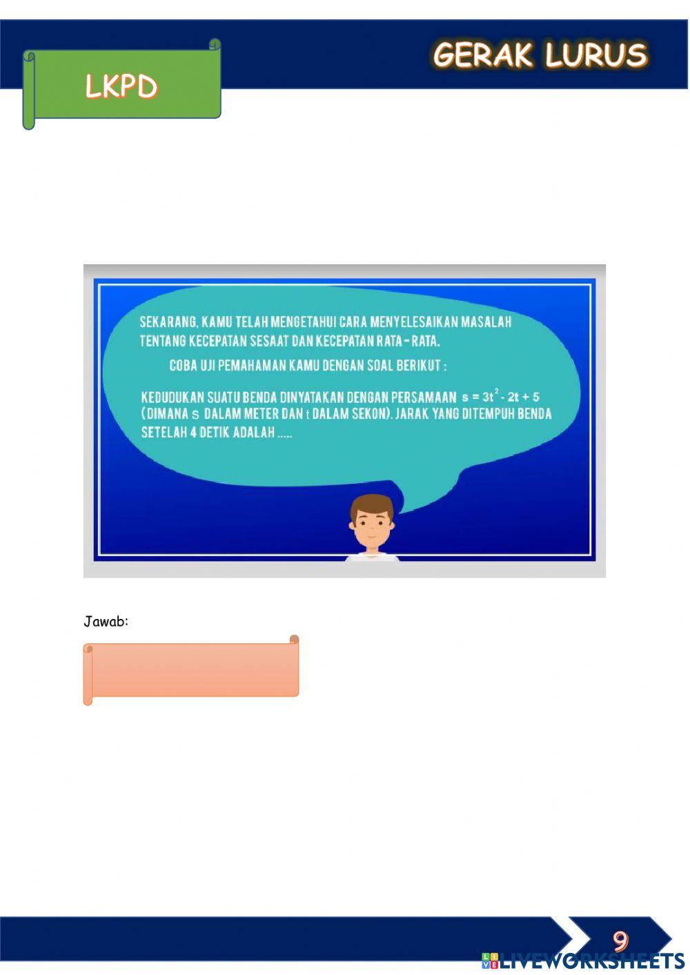 Besaran Fisis Gerak Lurus