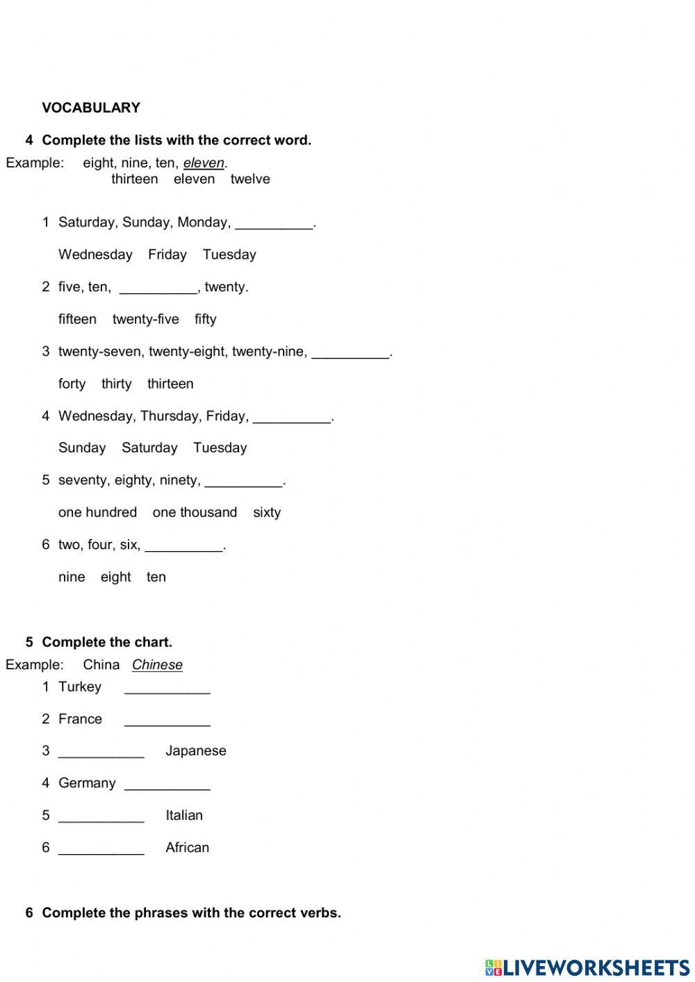 Eng File Elem Unit 1 Revision