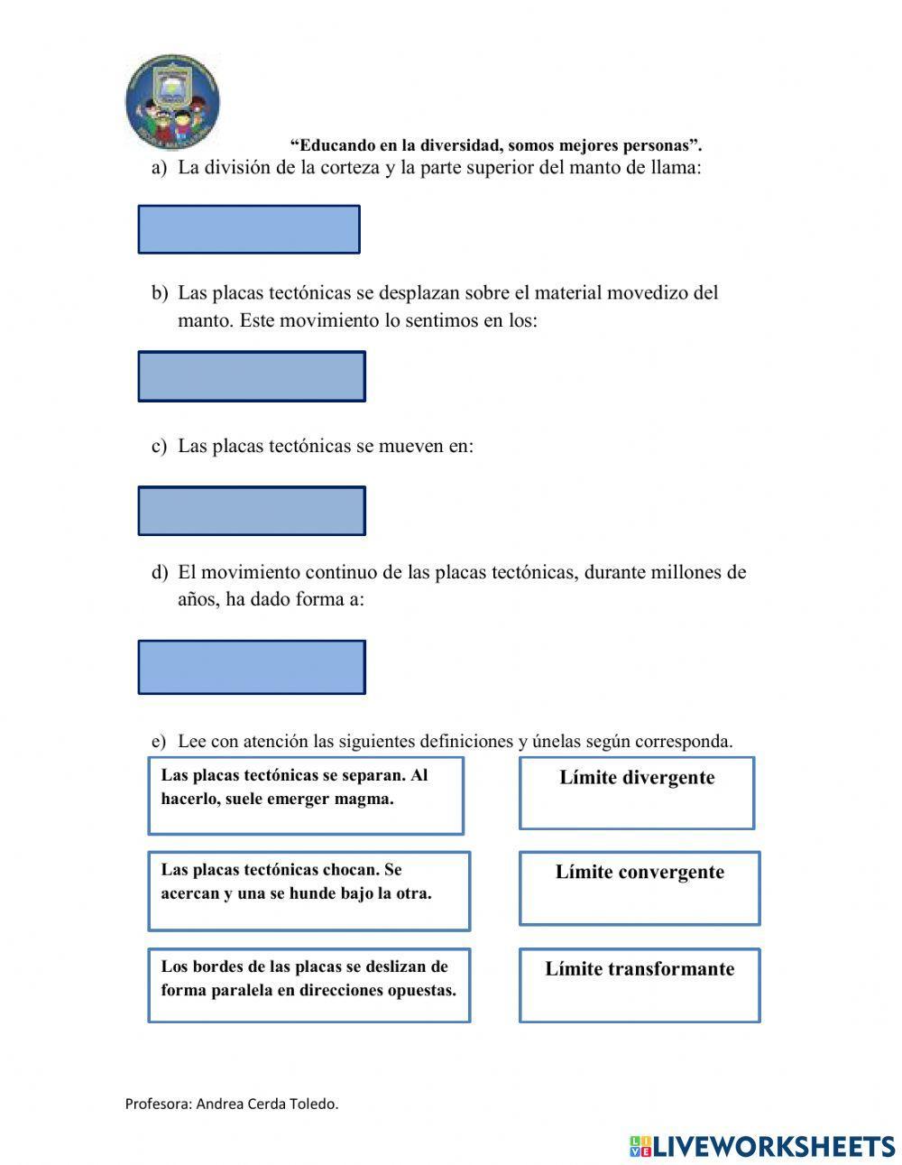 CAPAS DE LA TIERRA Y PLACAS TECTÓNICAS OK