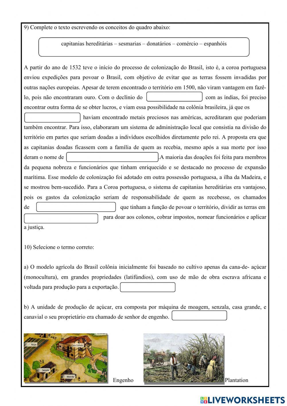 Revisão Brasil Colonial