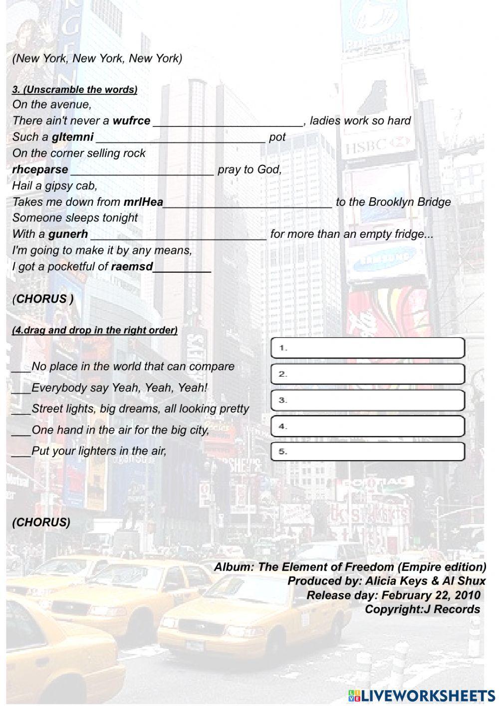 Empire state of mind-alicia keys