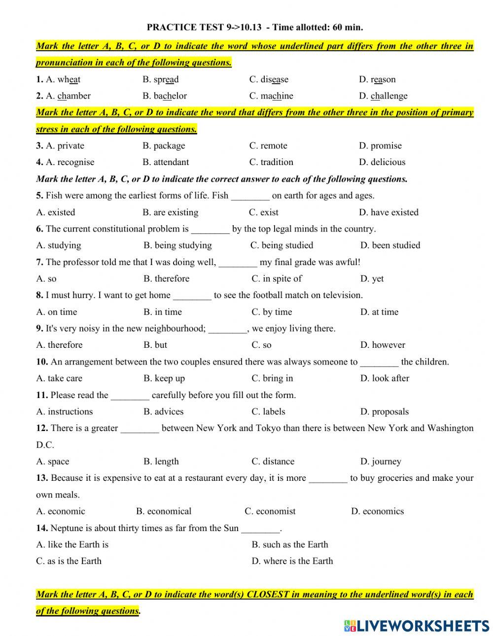 E9-ôn 10 practice 13