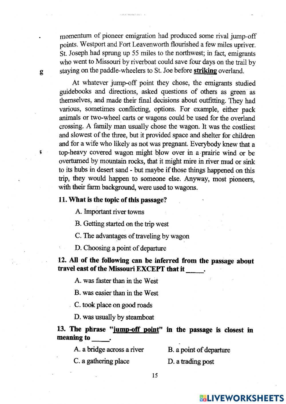 VSTEP - Reading - Practice 1