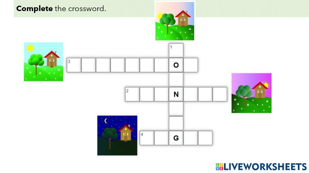 L3 - A5 - Parts of the day, Writing