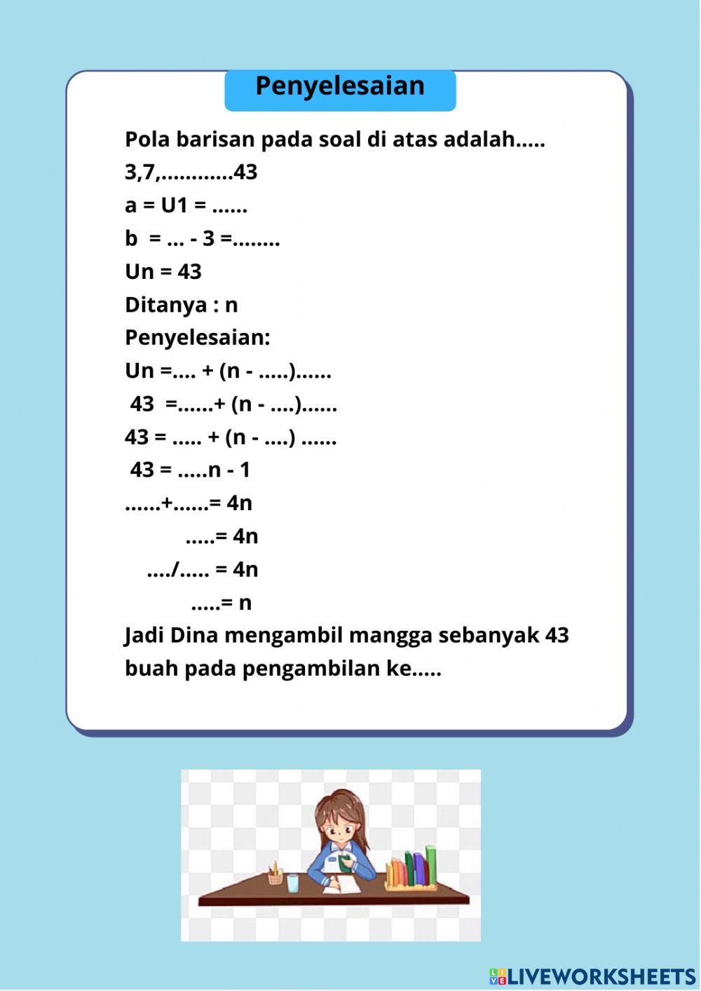 Barisan dan deret  aritmatika