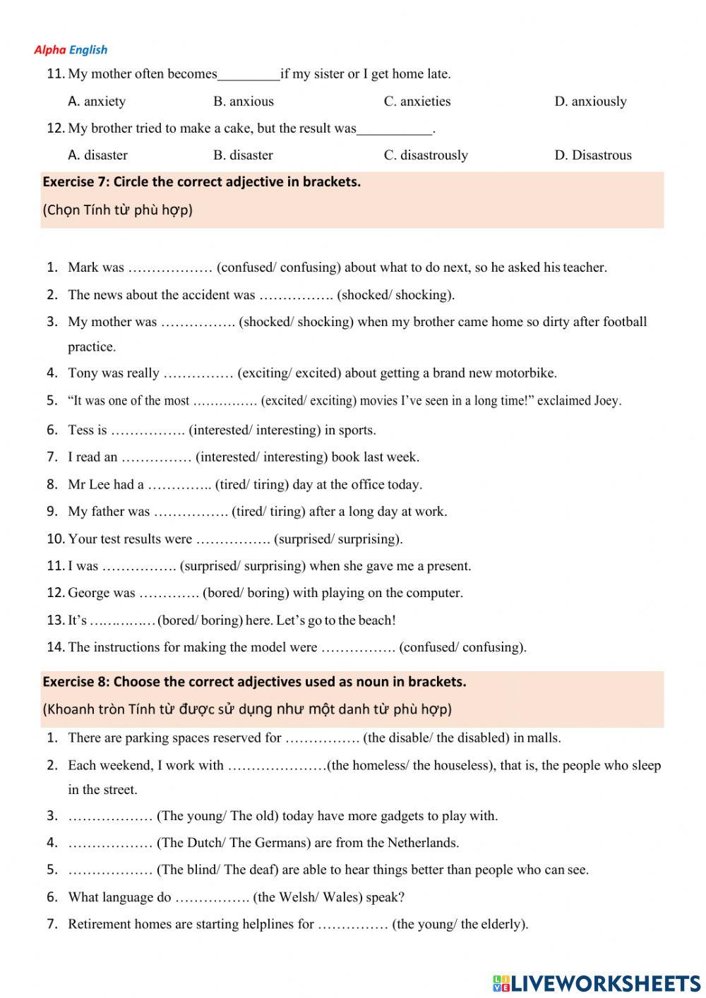 BT04- Grammar tính từ