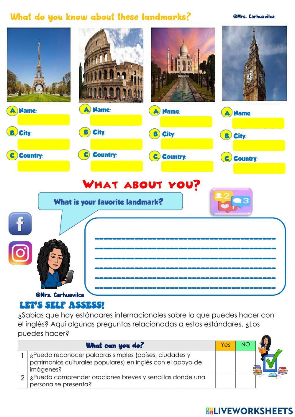 Landmarks in my country