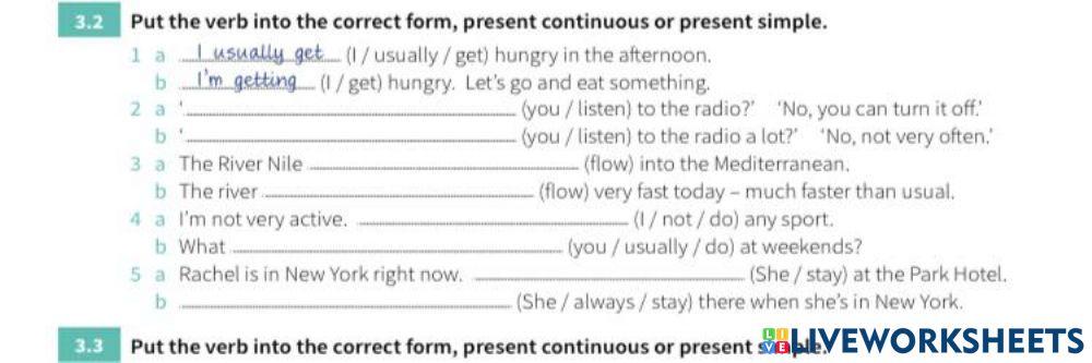Present Simple or Continuous
