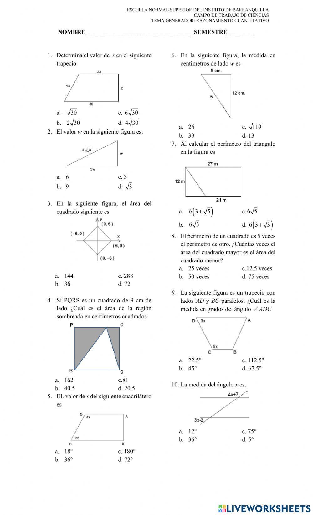 Razonamiento Cuantitativo
