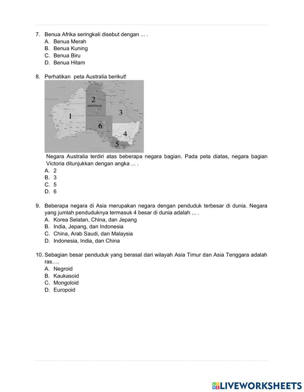 Perubahan dan Interaksi Benua Asia dan Benua Lainnya 2