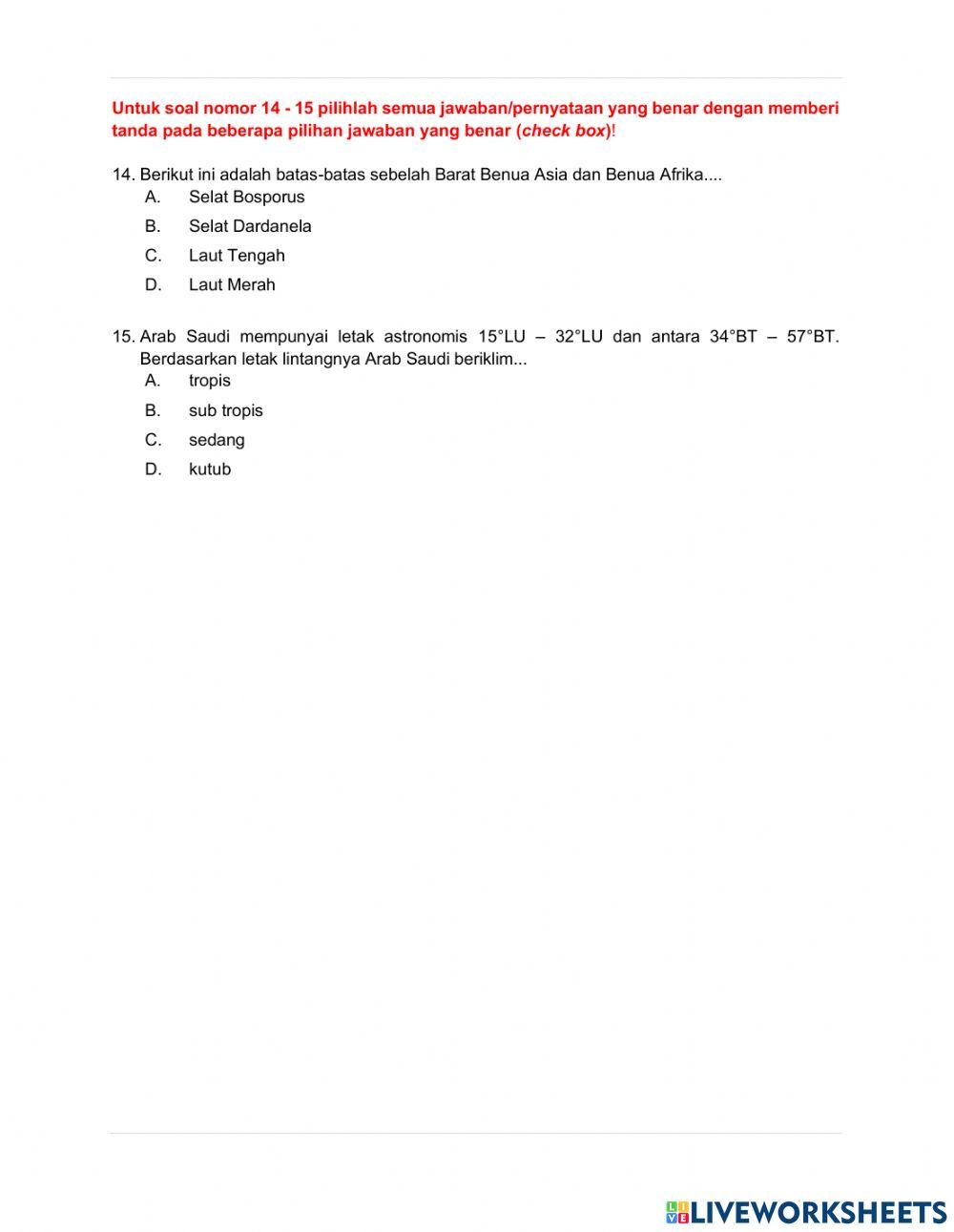 Perubahan dan Interaksi Benua Asia dan Benua Lainnya 2