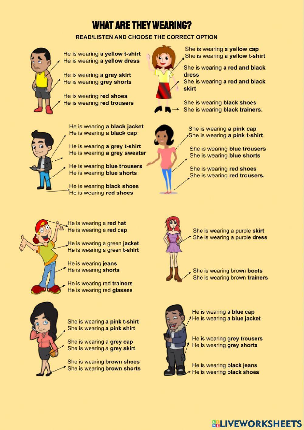 What are they wearing?