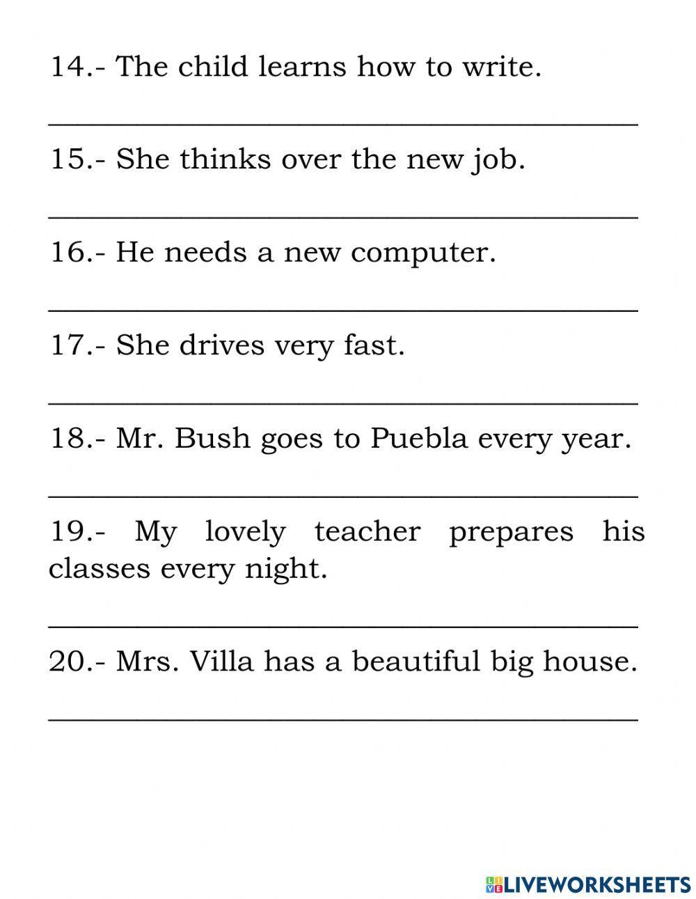 Simple Present Yes-No Question (Aux. Does)