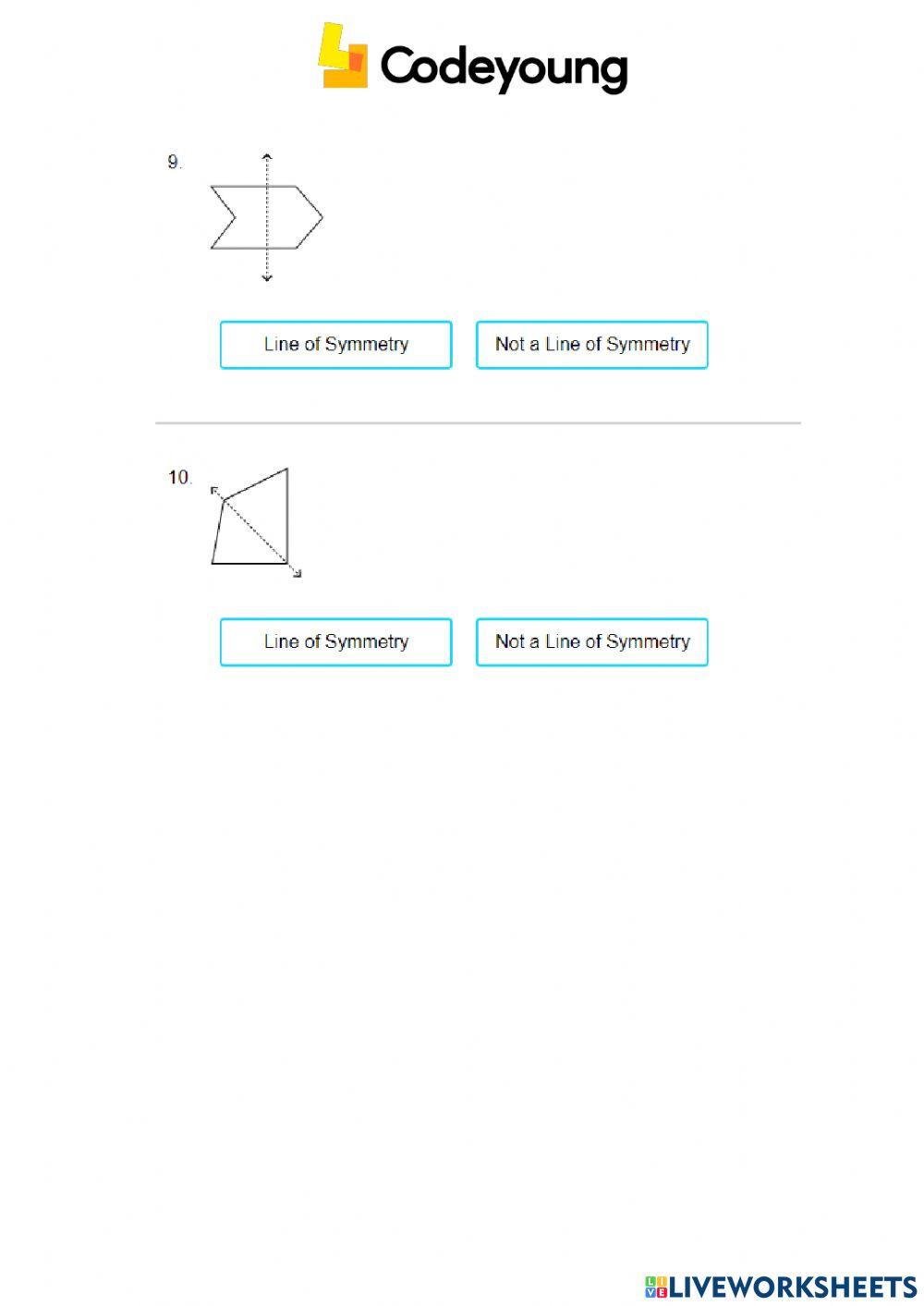 Linear Symmetry Concept HW