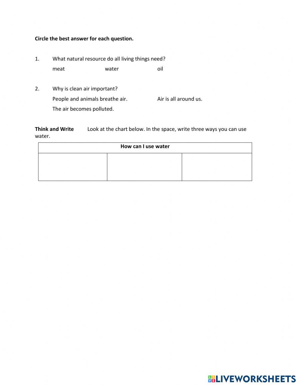 Unit 7 – Lesson 2 Using Earth’s Resources
