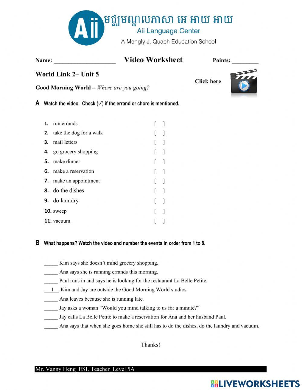 WL2-Unit5-GW Video Worksheet