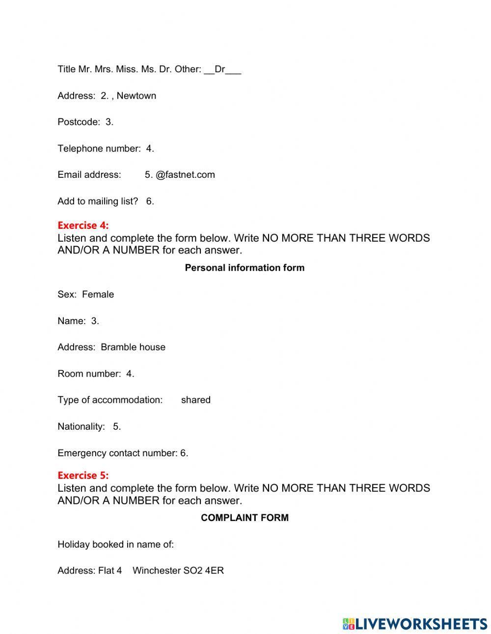 Name spelling – IELTS Listening Practice