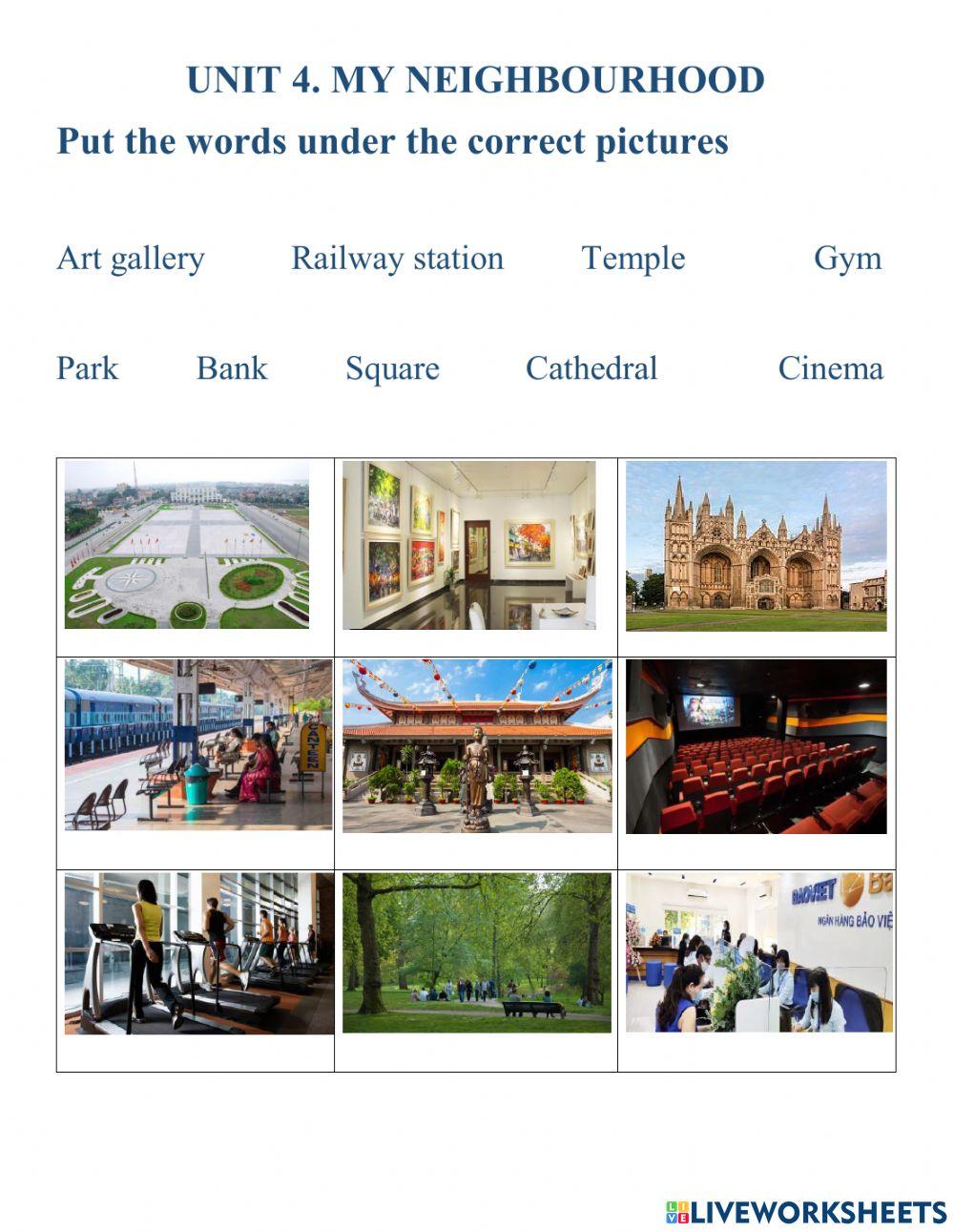 Vocabulary Unit 4 English 6 Global Success