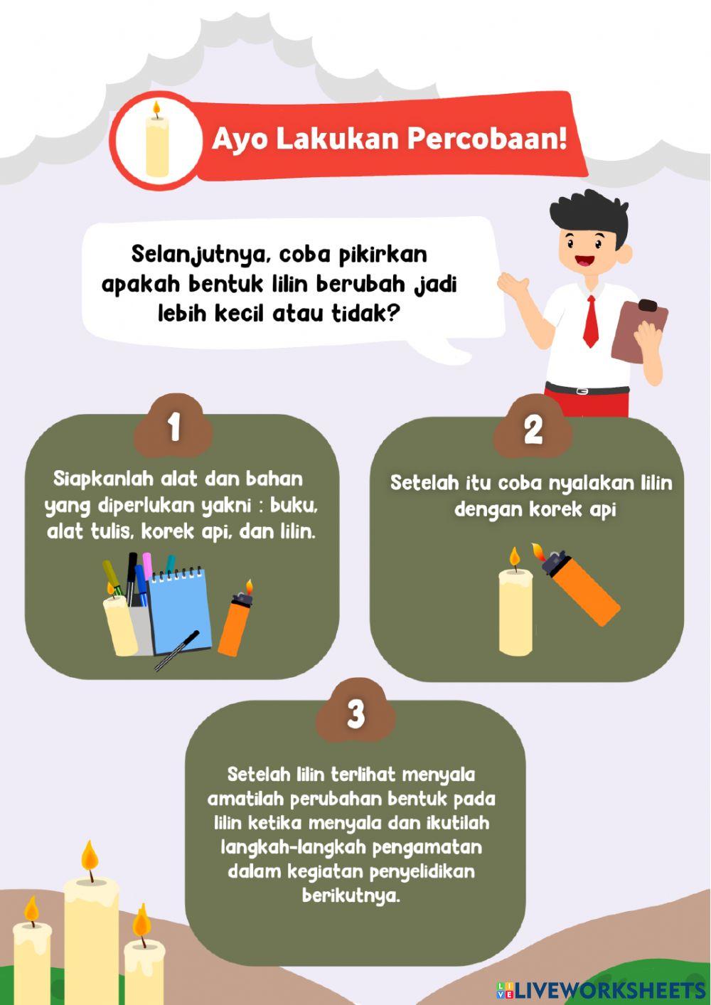 Perubahan Wujud Benda - Kegiatan 1