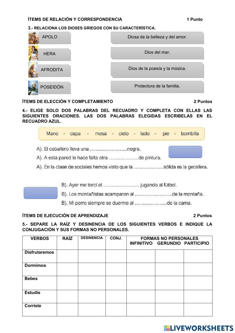 Evaluacion septimo 2p