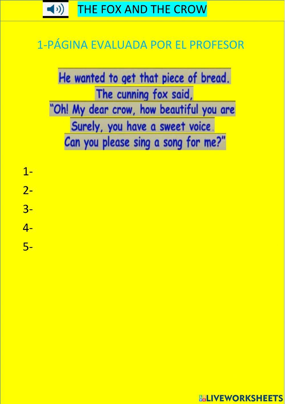 The fox and the crow