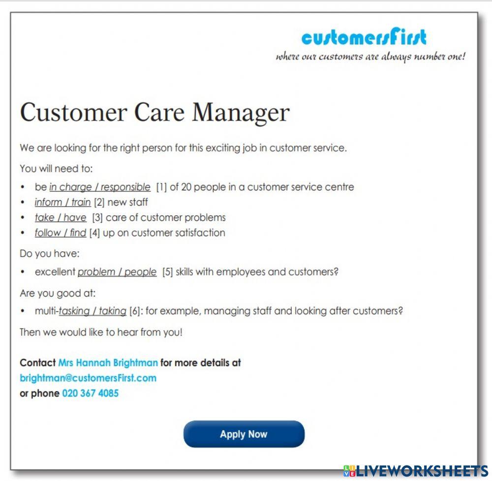 job advert onestopenglish employability