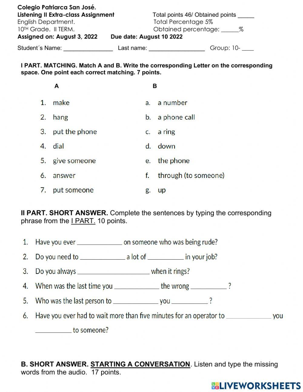 10TH 2 EXTRA-CLASS. 2 TERM. 