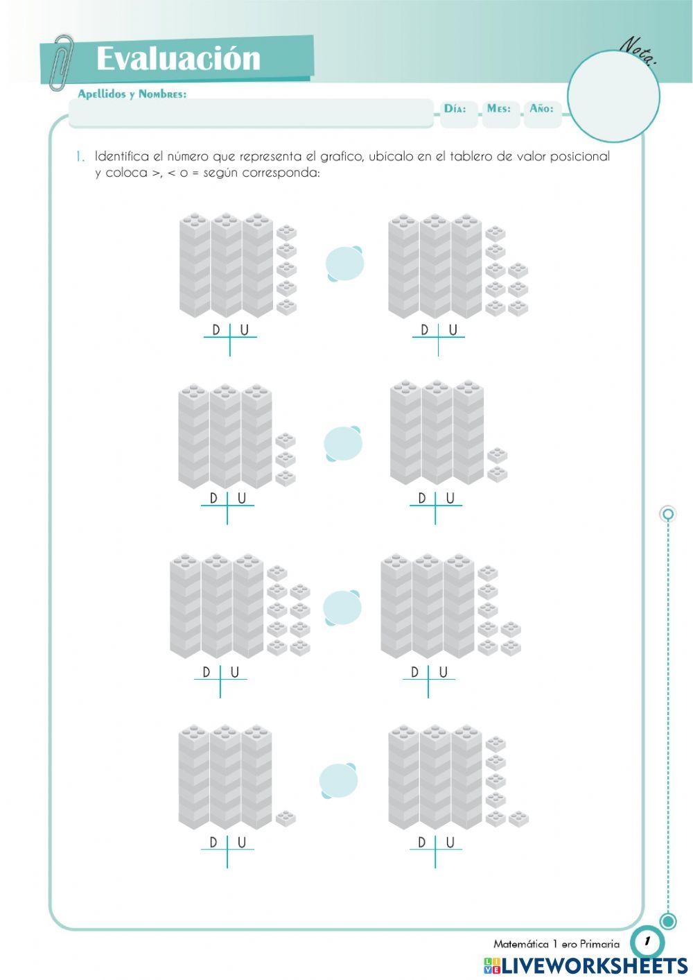 Comparamos números hasta el 29