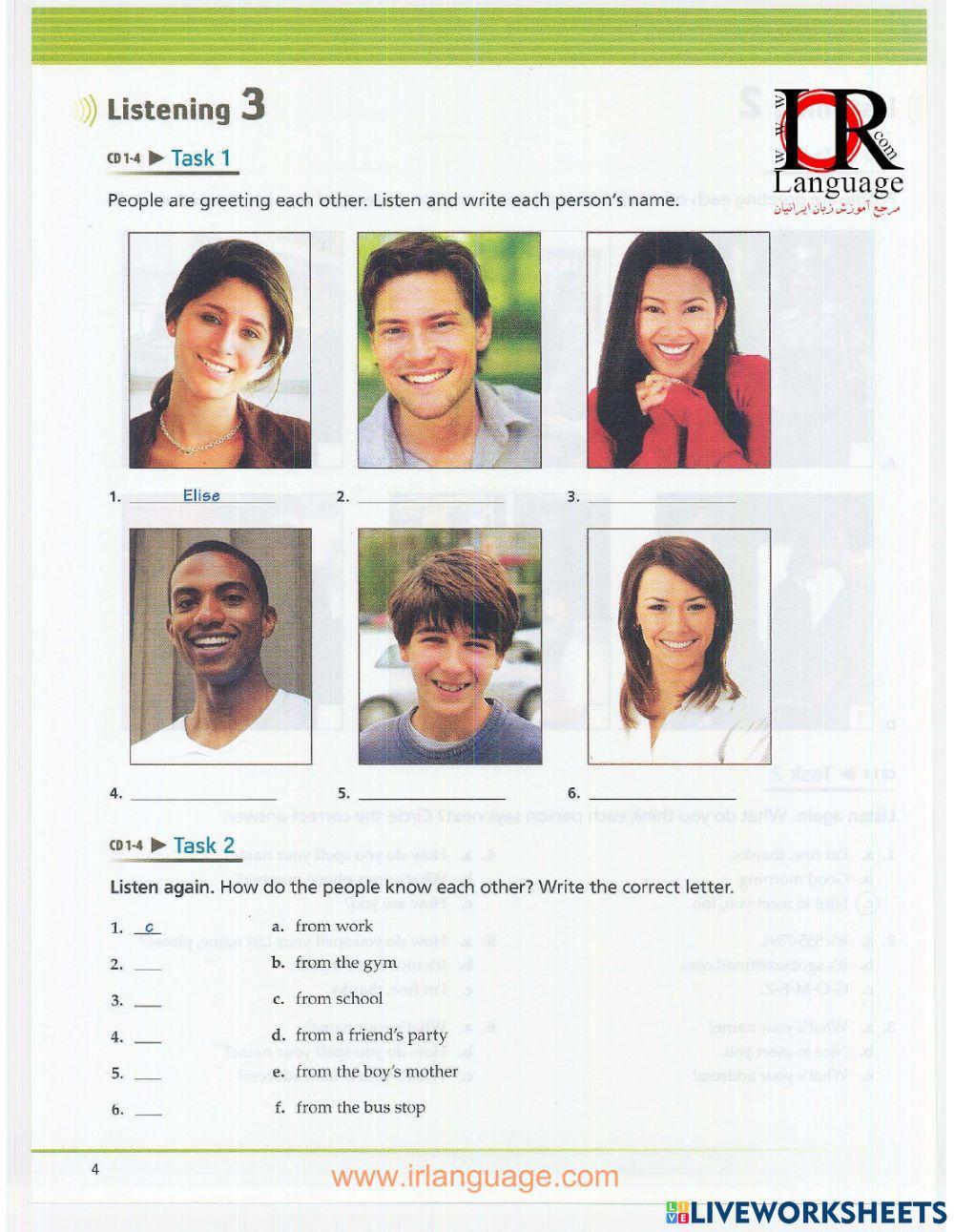 Unit 1: Introductions and Names