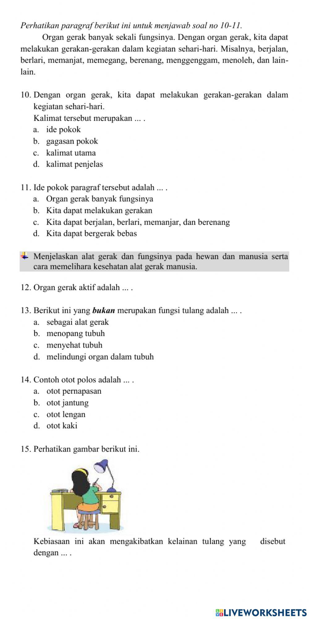 Kelas 5 - TEMA 1