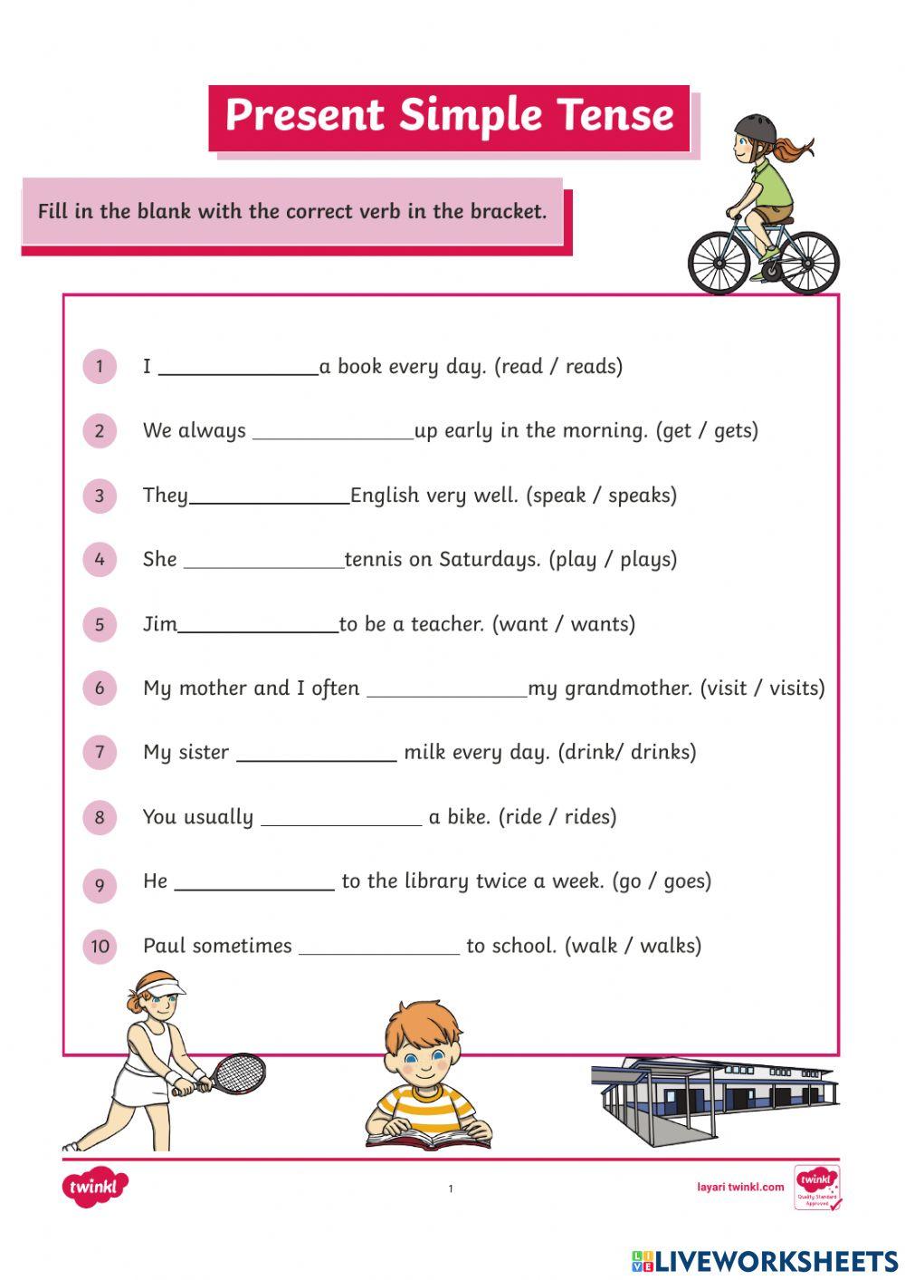 Present simple tense