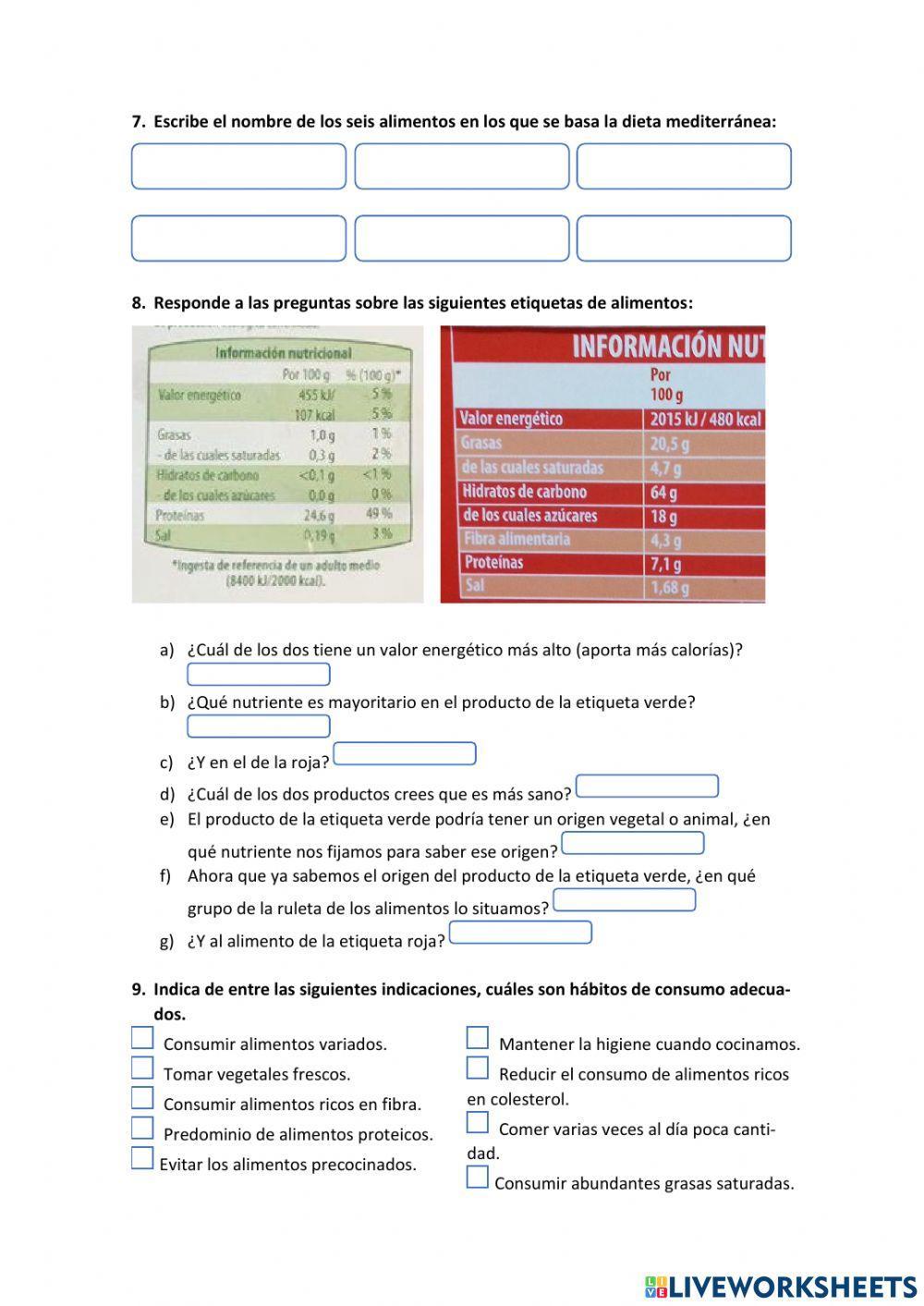 Alimentación y nutrición