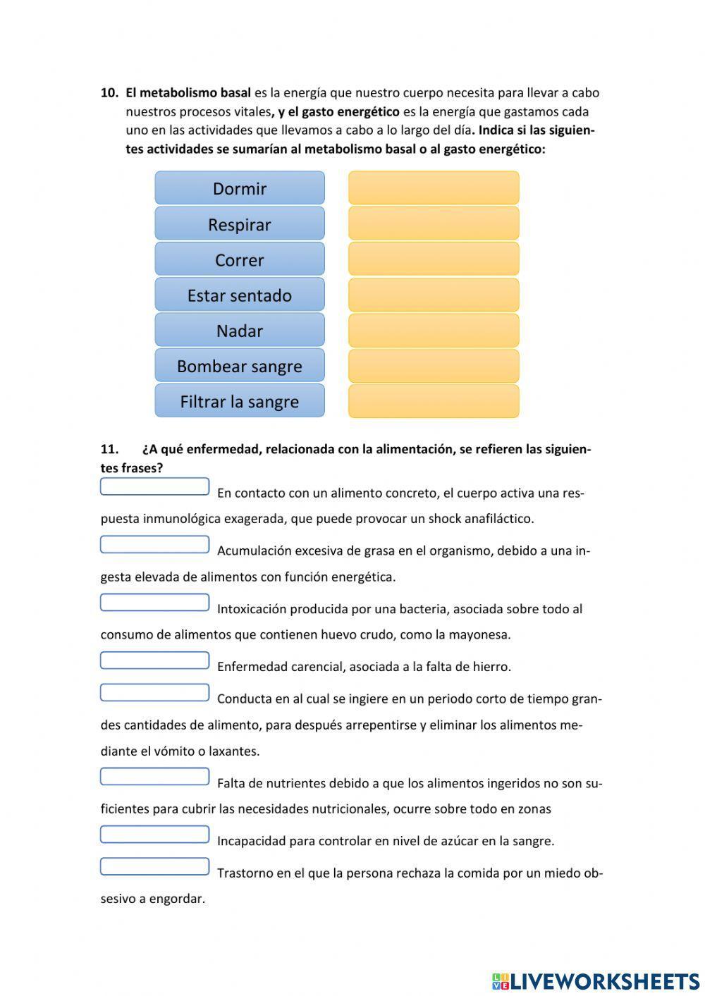 Alimentación y nutrición