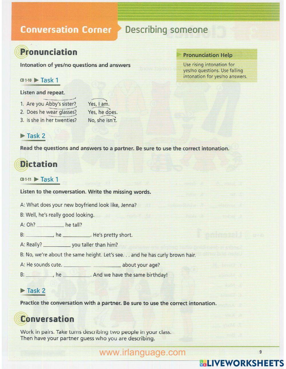 Unit 2: Describing people (P2)