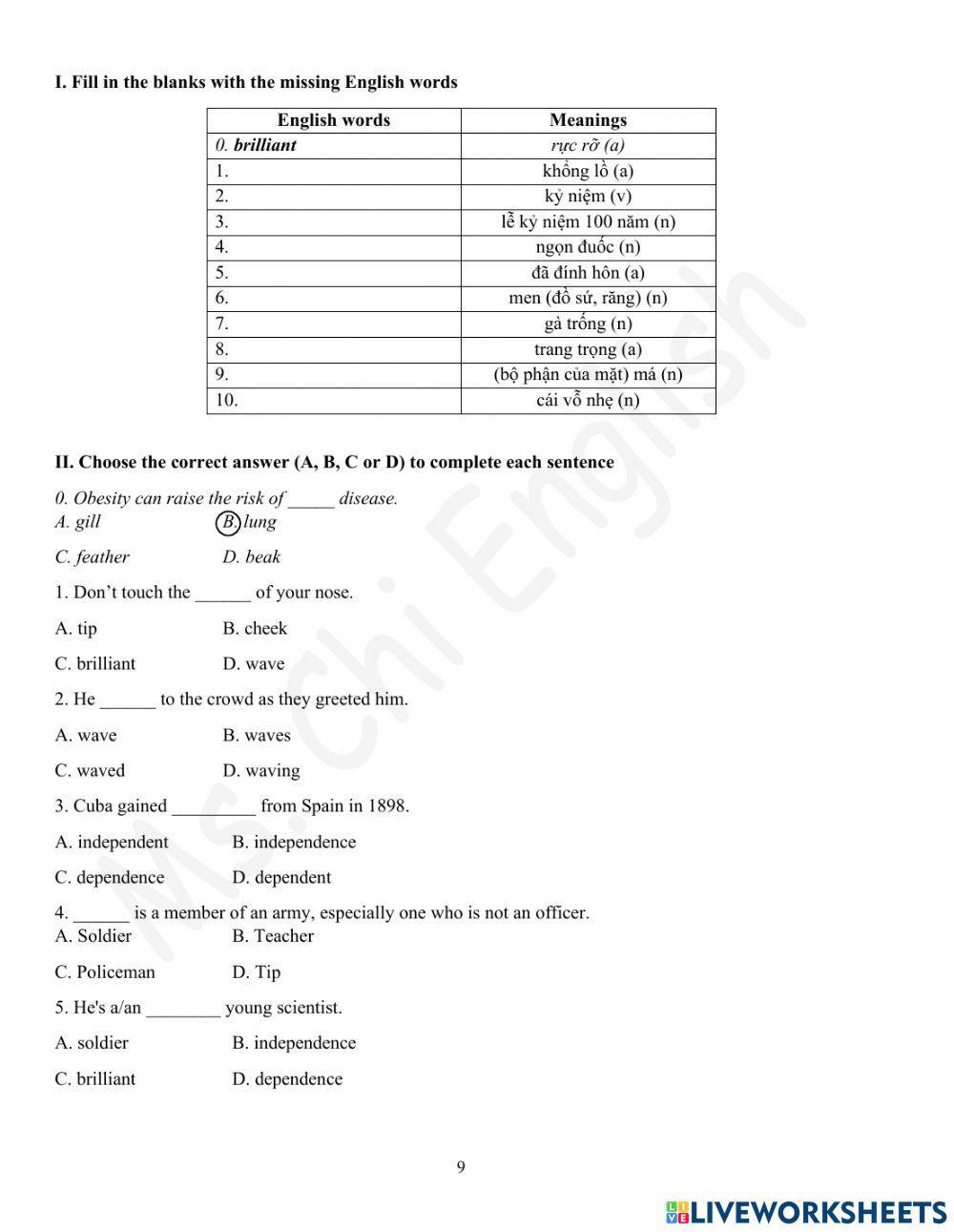 Foreign Teacher - S7 - Week 2 - U1 - Vocabulary 2