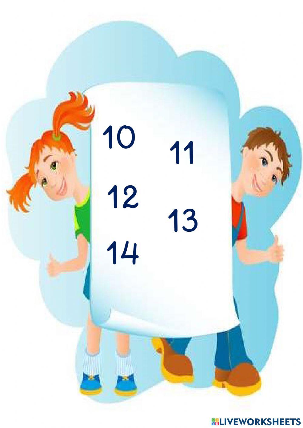 Números del 10 al 19 (aprender) (2)