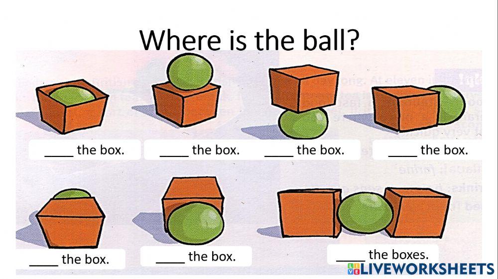 Prepositions of place