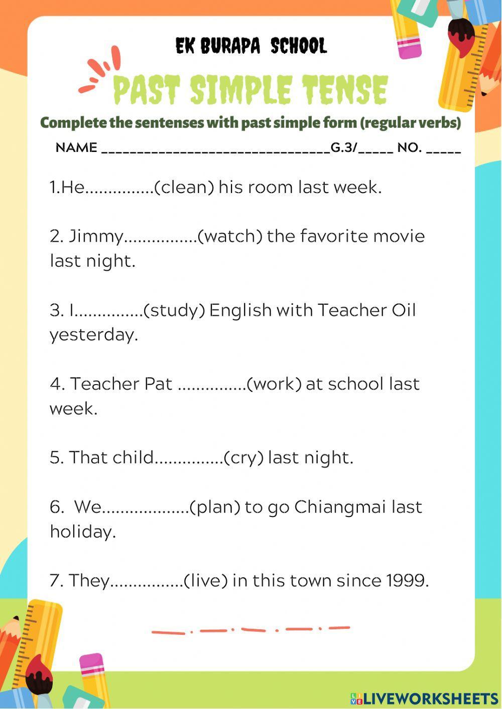Past Simple Tense
