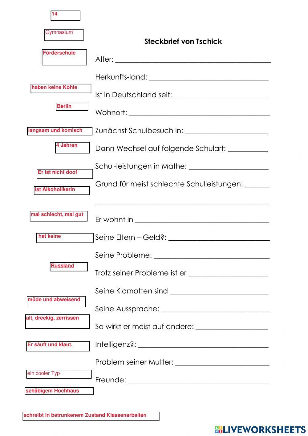 Tschick in einfacher Sprache 2