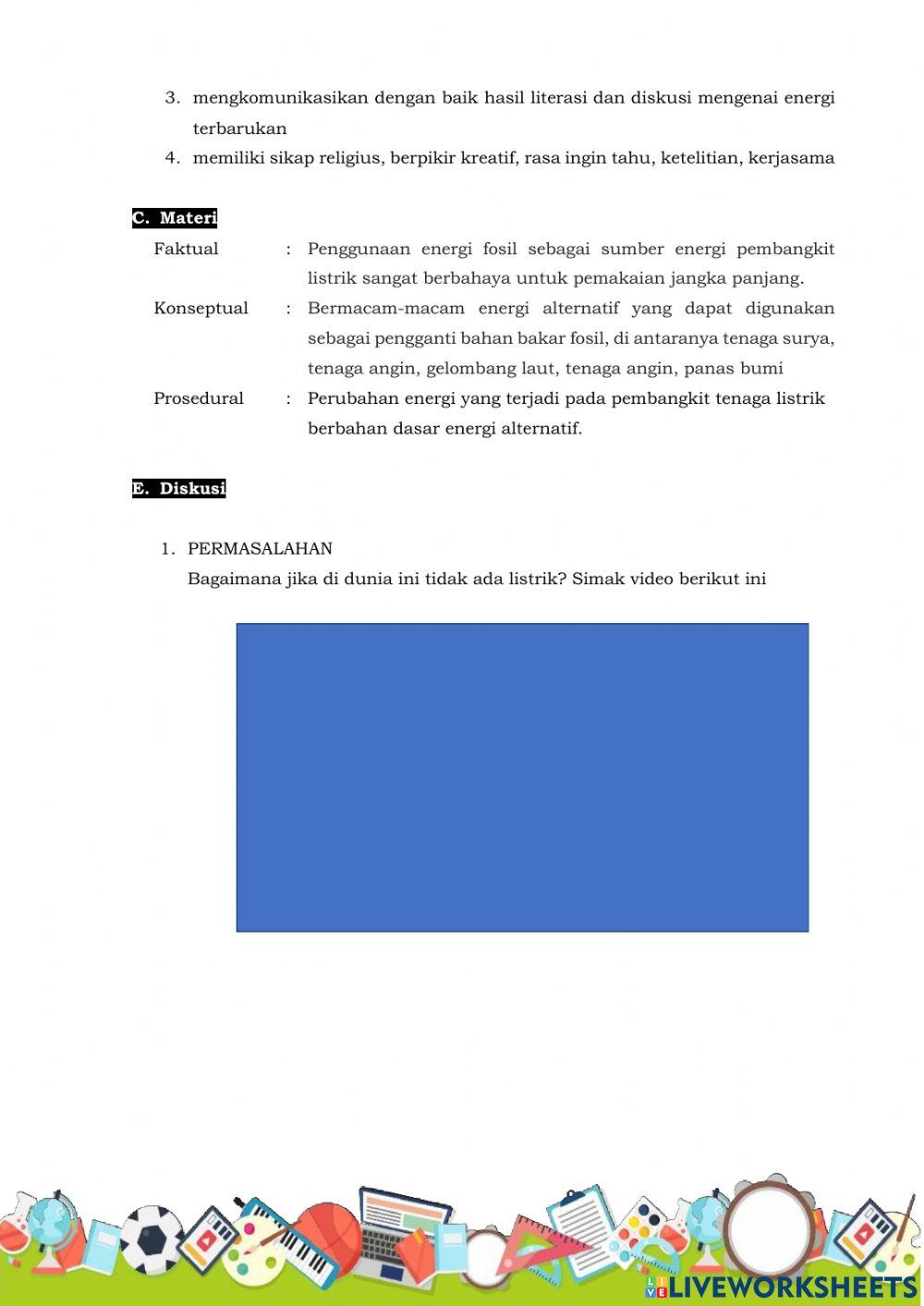 Energi Terbarukan dan Penerapannya
