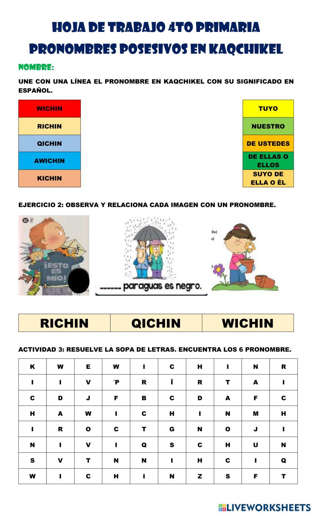Pronombres en kaqchikel