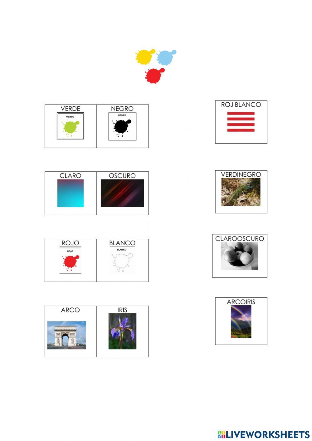 Colores-alimentos compuestas