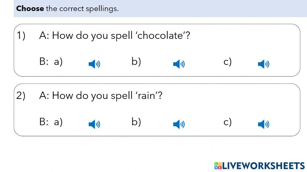 L10 - A8 - Alphabet, Spelling, Listening and Reading